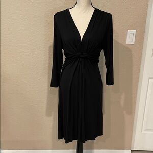 New York & Company Black Long Sleeve Dress
